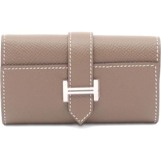 Hermès Pre-Owned - portachiavi bearn 2020 - donna - pelle di vitello - taglia unica - marrone
