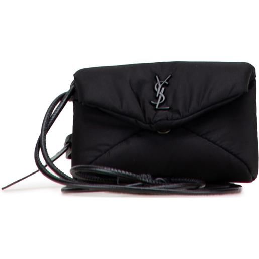 Saint Laurent Pre-Owned - pouch a busta cassandre mini in nylon 2024 - donna - nylon - taglia unica - nero