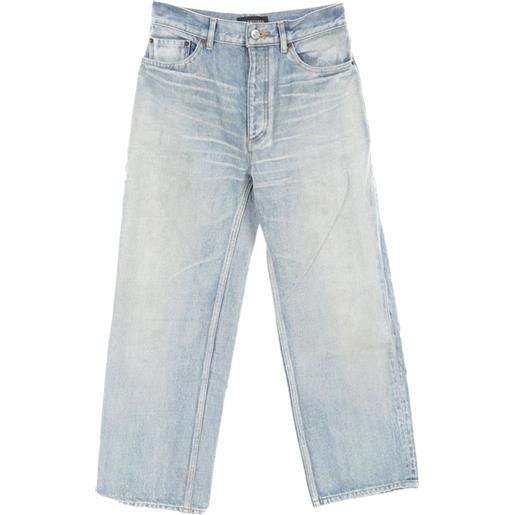 Balenciaga Pre-Owned - pantaloni denim anni 2010 - donna - cotone/cotone - 24 - blu