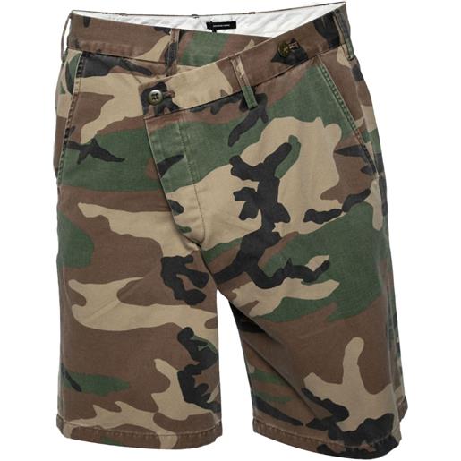 R13 - shorts con stampa camouflage - uomo - cotone - m - verde