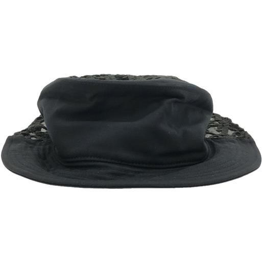 Christian Dior Pre-Owned - cappello bucket oblique split anni 2010 - unisex - cotone/poliammide/poliestere - m - nero