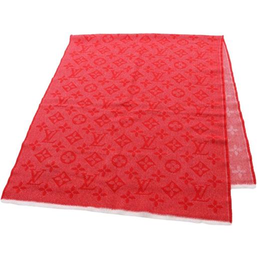 Louis Vuitton Pre-Owned - sciarpa con monogramma 2019 - donna - lana - taglia unica - rosso