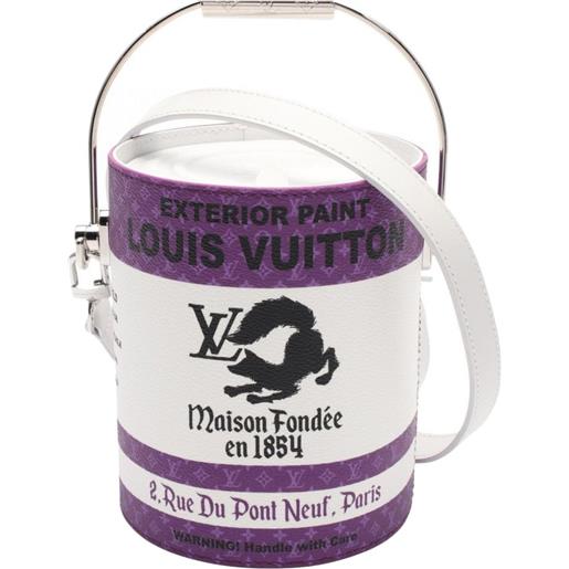 Louis Vuitton Pre-Owned - borsa a mano paint can two-way 2021 - uomo - pelle di vitello - taglia unica - bianco