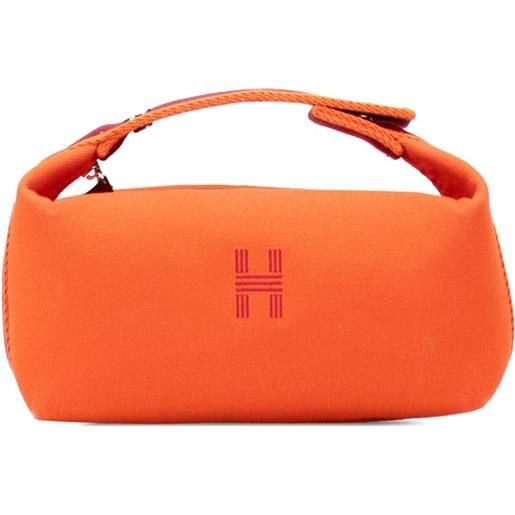 Hermès Pre-Owned - trousse bride a brac piccola in tela 2020-2025 - donna - tela - taglia unica - arancione