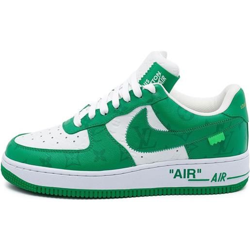 Louis Vuitton Pre-Owned - x nike sneakers air force 1 low - uomo - tessuto/gomma/pelle - 39 - verde