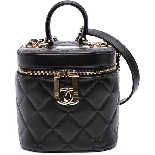 CHANEL Pre-Owned - trousse make up trendy cc in pelle di agnello 2021-2025 - donna - pelle di agnello - taglia unica - nero