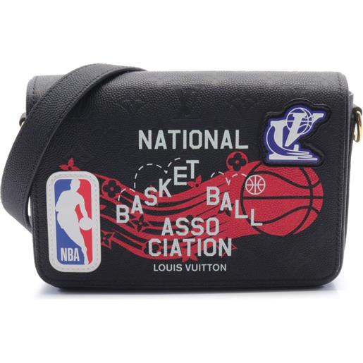 Louis Vuitton Pre-Owned - borsa messenger studio x nba 2021 - uomo - pelle di vitello - taglia unica - nero