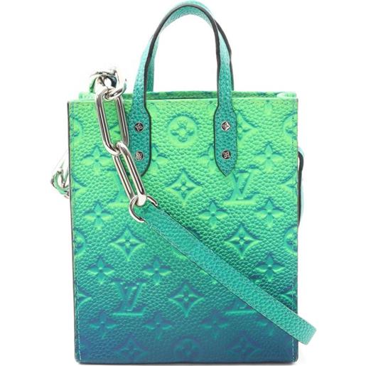Louis Vuitton Pre-Owned - borsa a mano illusion 2021 - uomo - pelle di vitello - taglia unica - blu