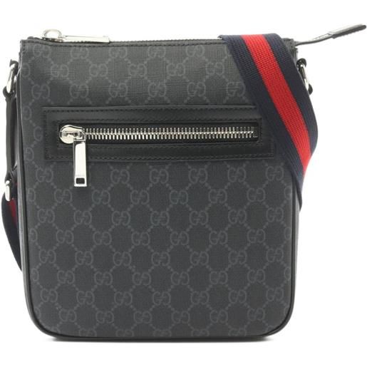 Gucci Pre-Owned - borsa a mano in tessuto gg supreme anni 2010 - uomo - pvc - taglia unica - nero