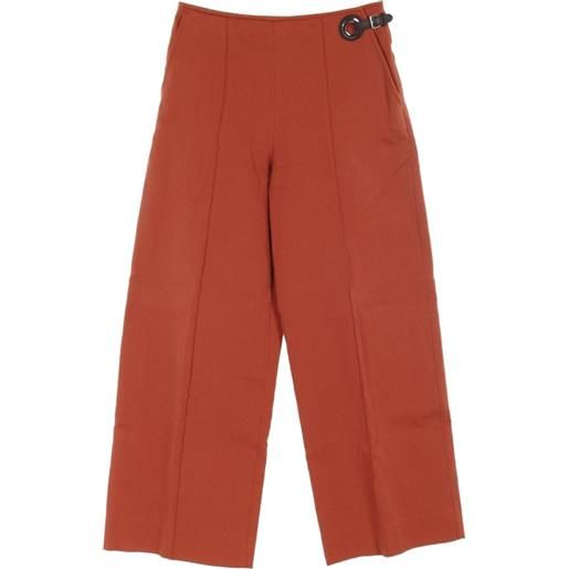 Hermès Pre-Owned - pantaloni a coste anni 2010 - donna - cotone - 36 - arancione