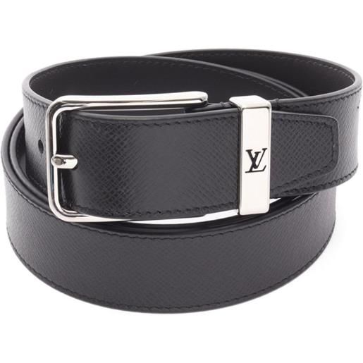 Louis Vuitton Pre-Owned - cintura pont neuf 2022 - uomo - pelle di vitello - 110 - nero