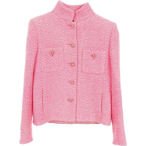 CHANEL Pre-Owned - giacca con bottoni 1986-1988 - donna - lana - 38 - rosa