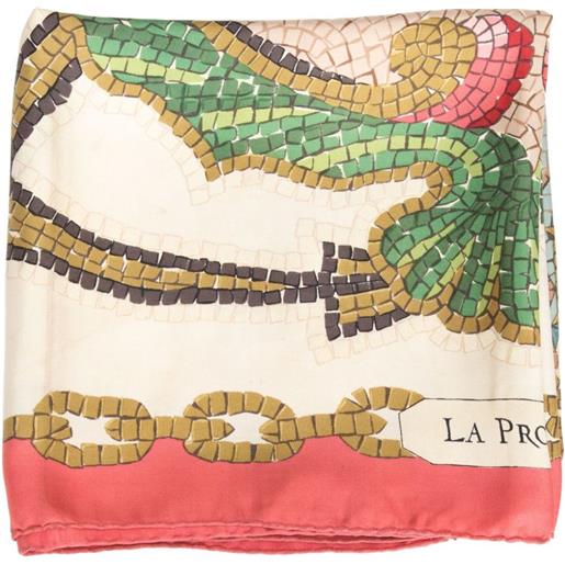 Hermès Pre-Owned - x hugo grygkar foulard la provincia 1958 - unisex - seta - taglia unica - toni neutri
