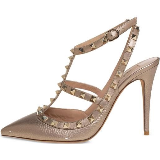Valentino Garavani Pre-Owned - pumps rockstud 115mm - donna - pelle/pelle/pelle - 39.5 - oro