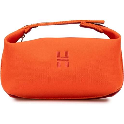Hermès Pre-Owned - trousse bride a brac piccola in tela toile 2012-2024 - donna - tela - taglia unica - arancione