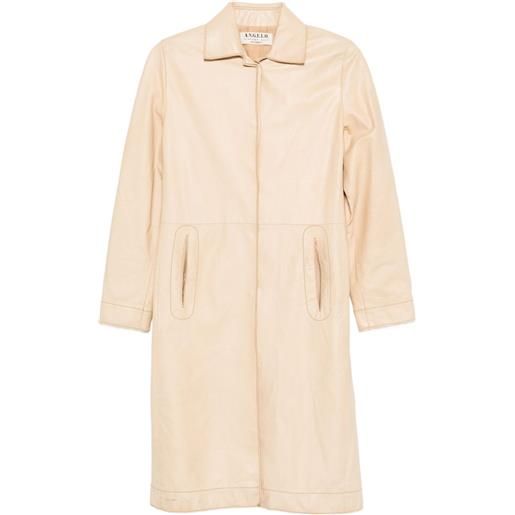 A.N.G.E.L.O. Vintage Cult - cappotto di pelle anni 2000 - donna - pelle/acetato - 38 - marrone