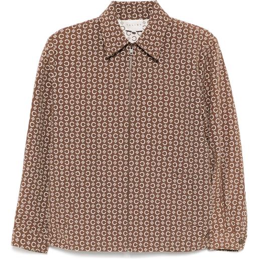 Celine Pre-Owned - giacca macadam 1990-2000 - donna - cotone/poliuretano/poliestere - 40 - marrone