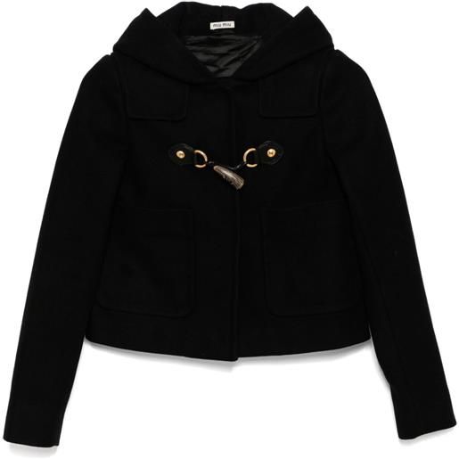 Miu Miu Pre-Owned - giacca a maniche lunghe 2010 - donna - lana/nylon - 38 - nero