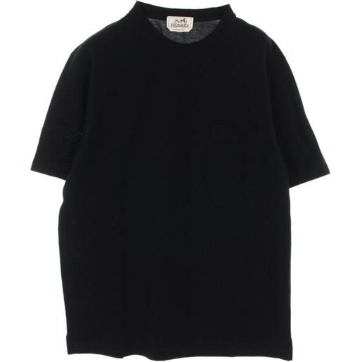 Hermès Pre-Owned - t-shirt con ricamo 2010 - uomo - cotone - l - nero