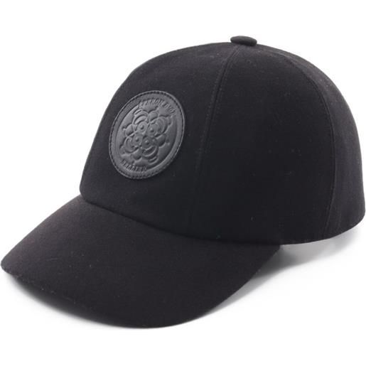 Hermès Pre-Owned - cappello da baseball serena eperon d'or anni 2010 - unisex - cashmere - taglia unica - nero