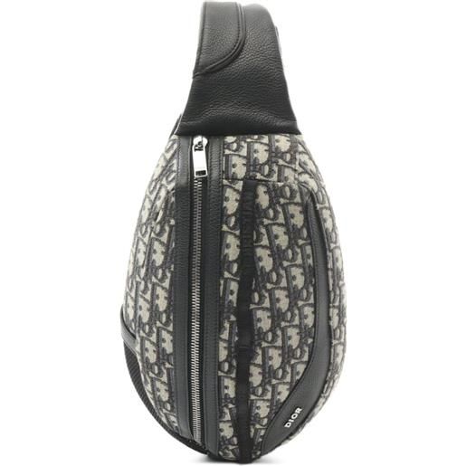 Christian Dior Pre-Owned - borsa a tracolla scarab anni 2010 - uomo - tela - taglia unica - toni neutri