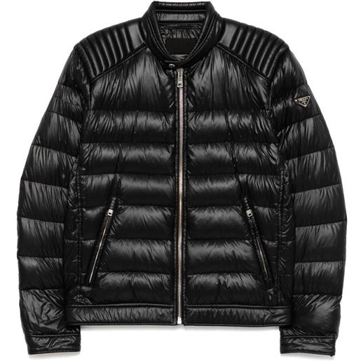 Prada Pre-Owned - piumino 2015 - uomo - nylon - 50 - nero