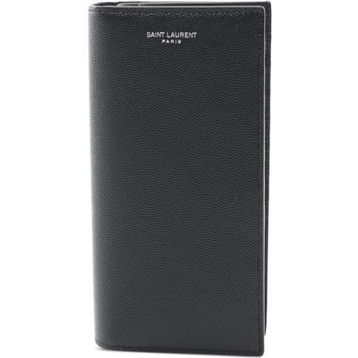Saint Laurent Pre-Owned - portafoglio bi-fold in pelle anni 2020 - uomo - pelle di vitello - taglia unica - nero