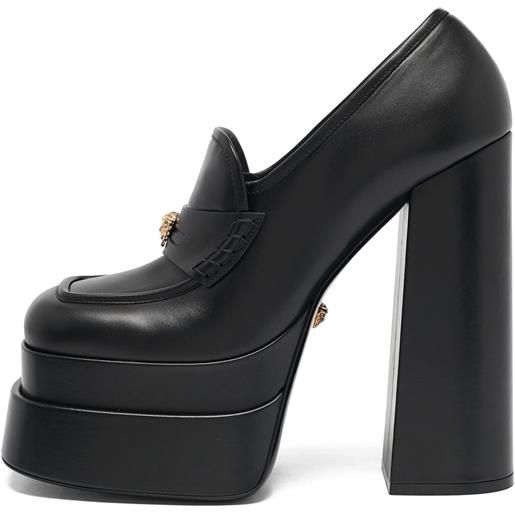 Versace Pre-Owned - pumps medusa con plateau 170mm - donna - pelle/pelle/pelle - 41 - nero