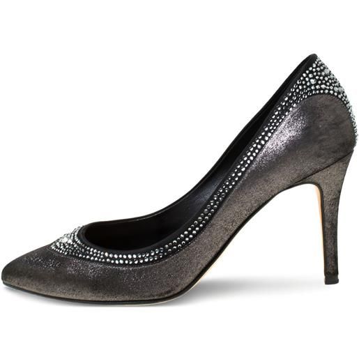 Gina - pumps in pelle 85mm - donna - pelle di vitello/pelle di vitello/tessuto - 37 - nero