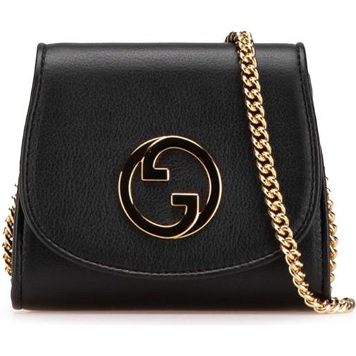 Gucci Pre-Owned - borsa a tracolla blond media in pelle di vitello con catena 2016-2024 - donna - pelle di vitello - taglia unica - nero