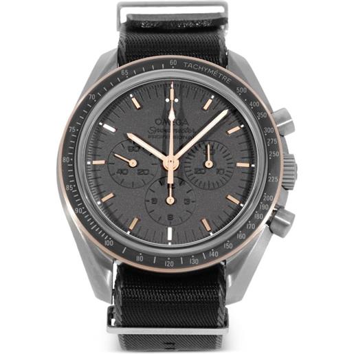 OMEGA - speedmaster 42mm - uomo - tessuto/rose gold/vetro zaffiro/titanio - taglia unica - marrone