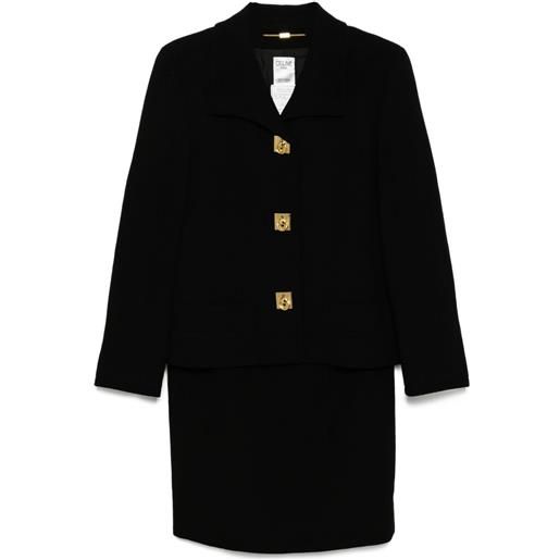 Celine Pre-Owned - tailleur con gonna 1990-2000 - donna - lana - 40 - nero