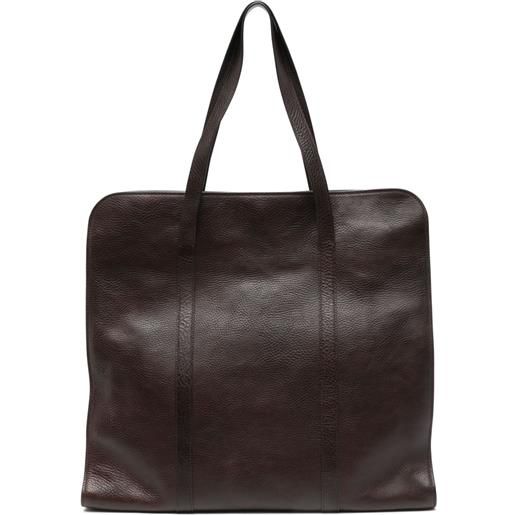 The Row Pre-Owned - borsa tote ben - uomo - pelle di vitello - taglia unica - marrone