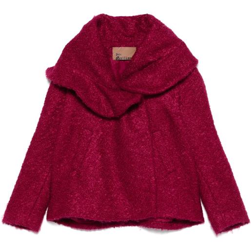 John Galliano Pre-Owned - giacca in shearling anni 2000 - donna - seta/mohair/nylon/lana vergine - 40 - rosa