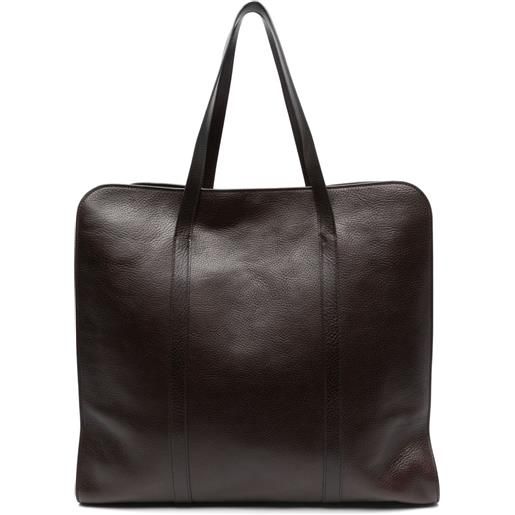 The Row Pre-Owned - borsa tote ben - uomo - pelle di vitello - taglia unica - marrone