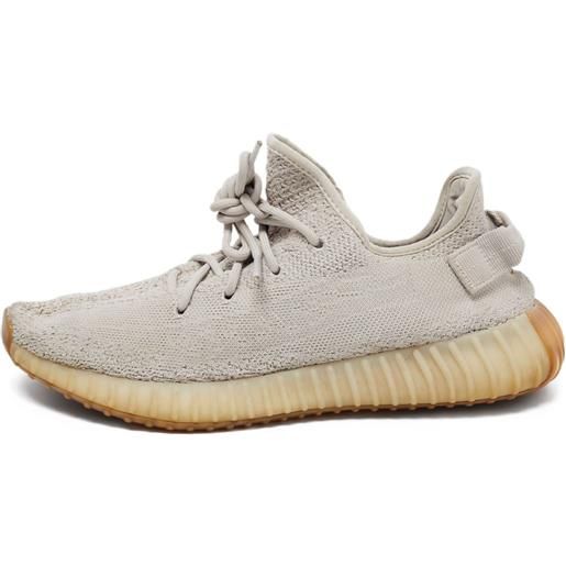 adidas Yeezy - sneakers boost 350 v2 pre-owned - uomo - tessuto/tessuto/gomma - 43.5 - grigio