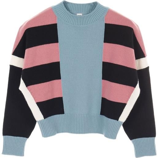 Hermès Pre-Owned - maglione lettres equestres anni 2010 - donna - cashmere - 36 - blu