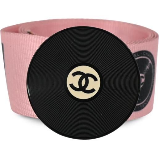 CHANEL Pre-Owned - cintura record 2004 - donna - nylon/acrilico - taglia unica - rosa