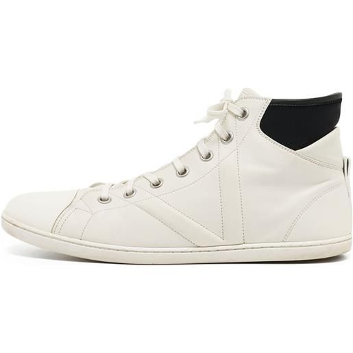 Louis Vuitton Pre-Owned - sneakers in pelle - uomo - pelle di vitello/pelle di vitello/gomma - 42.5 - bianco