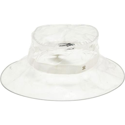 CHANEL Pre-Owned - cappello con nastro - donna - pvc - l - bianco