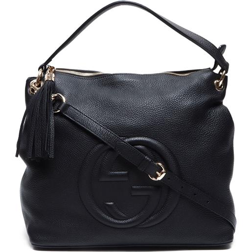 Gucci Pre-Owned - borsa a spalla soho anni 2010-2024 - donna - pelle di vitello - taglia unica - nero
