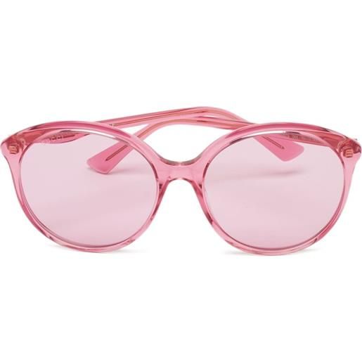 Gucci Pre-Owned - occhiali da sole tondi - donna - acetato - taglia unica - rosa