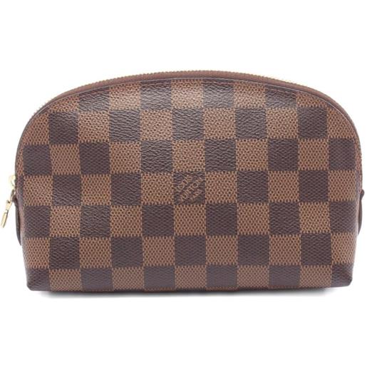Louis Vuitton Pre-Owned - trousse make up pochette cosmetics 2012 - donna - pvc - taglia unica - marrone