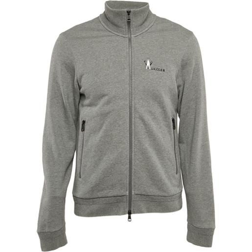 Moncler Vintage - bomber con zip - uomo - cotone - m - grigio