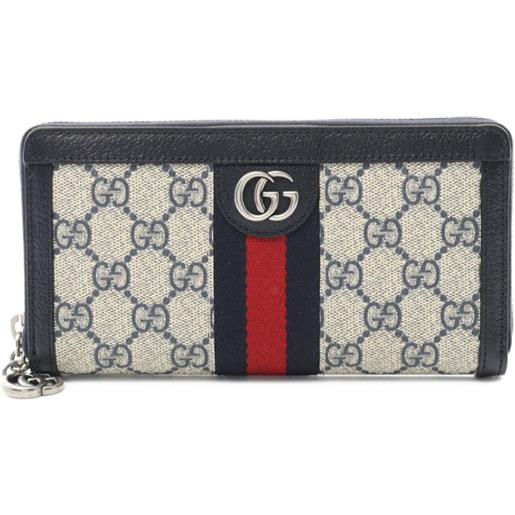 Gucci Pre-Owned - portafoglio ophidia in tela gg supreme anni 2020 - donna - pvc/tela - taglia unica - nero