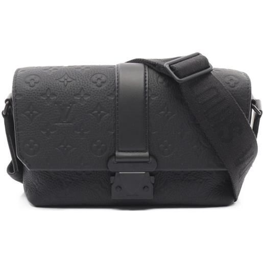 Louis Vuitton Pre-Owned - borsa messenger s-cape 2021 - uomo - pelle di vitello - taglia unica - nero