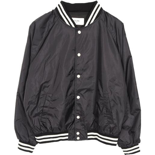 Celine Pre-Owned - giacca con logo anni 2010 - uomo - nylon - 52 - nero