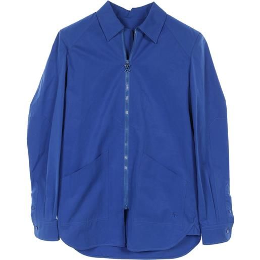 Louis Vuitton Pre-Owned - giacca-camicia anni 2000 - uomo - cotone - xs - blu