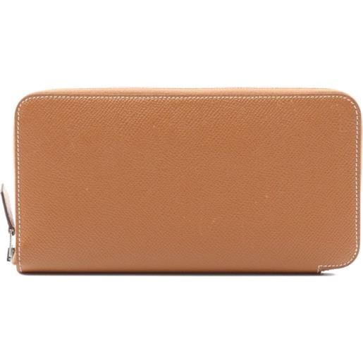 Hermès Pre-Owned - portafoglio azap lungo 2020 - donna - pelle di vitello - taglia unica - marrone