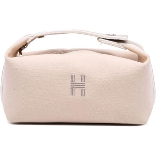Hermès Pre-Owned - trousse bride a brac piccola in tela 2020-2025 - donna - tela - taglia unica - marrone